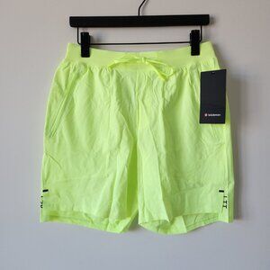 NWT LULULEMON FZAP Neon Yellow License To Train Shorts 7" Linerless Men's Large